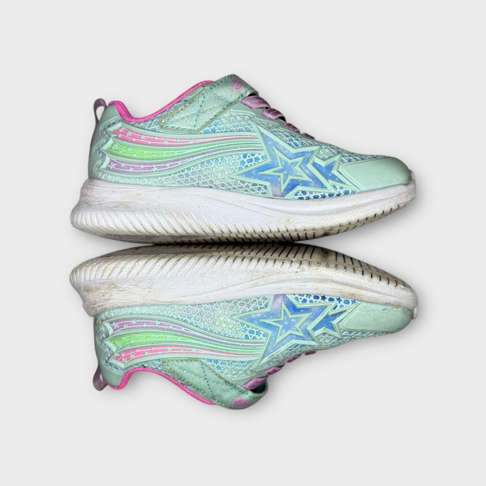 Skechers Wishful Star Jumpster Blue & Pink Sneakers - Picture 3 of 7